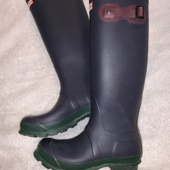 Hunter Colorblock Tall Matte Rainboots - Picture 2 of 3